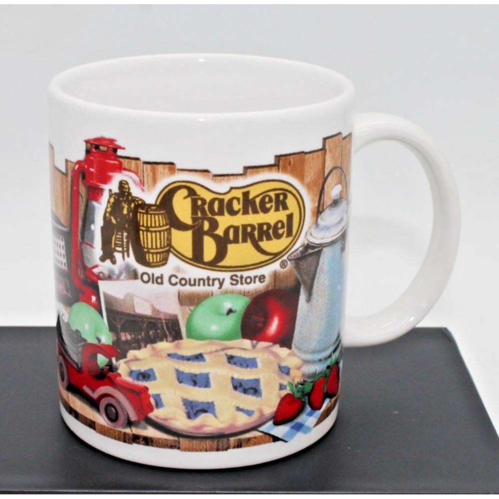 Vintage 2002 Cracker Barrel Old Country Store 10oz Advertising 3.75" coffee/mug